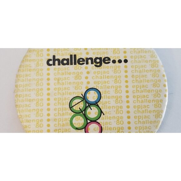 epjac '80 challenge Pinback Pin Button - Picture 2 of 3